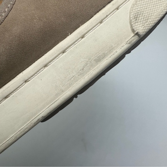 Olukai Pehuea Heu Tan Brown Suede Women’s Size 7 Shearling Slip-On loafers Taupe - Picture 9 of 9